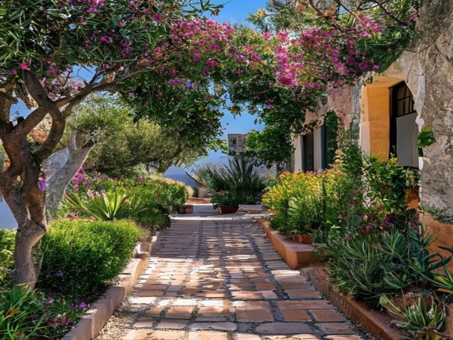 Jardín mediterráneo en Sant Joan