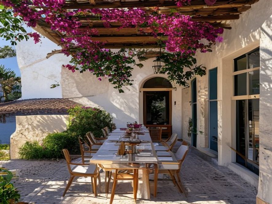 Terraza mediterránea en Portinatx